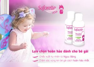 تصویر دختر و شوینده ژنیتال دختران خردسال سافورل 100ml