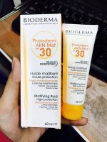 جعبه همراه فلویید ضد آفتاب فتودرم آکنه مت بایودرما SPF30