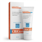 کرم ضد آفتاب ضد چروک رنگی پوست چرب +SPF50 الی ژن 50 میلی لیتر