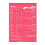 جدول دارویی قرص مولتی ویتامین مینرال بانوان اکتی وومن لیبرتی 30 عددی