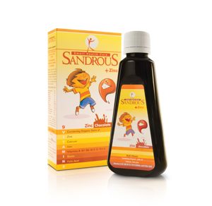 شربت مولتی ویتامین و زینک با طعم شکلات سندروس 200ml