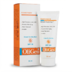 کرم ضد آفتاب ضد چروک بی رنگ پوست چرب +SPF30 الی ژن 50 میلی لیتر