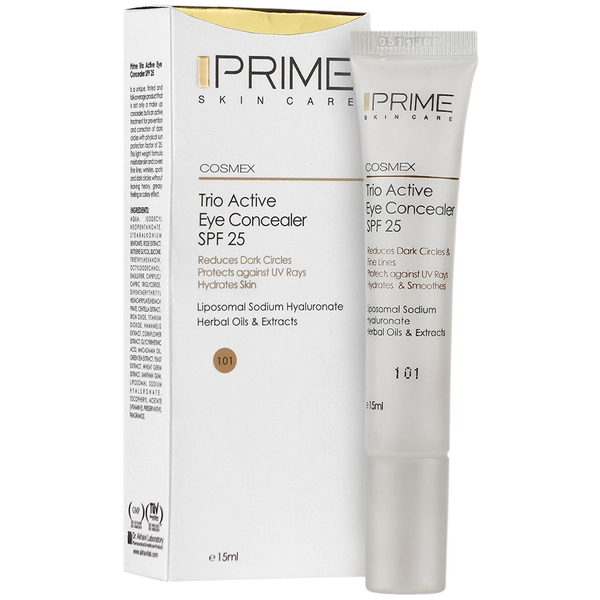 کانسیلر دور چشم حاوی ضد آفتاب SPF25 شماره 101 پرایم 15 میلی لیتر کانسیلر دور چشم حاوی ضد آفتاب SPF25 شماره 101 پرایم 15 میلی لیتر