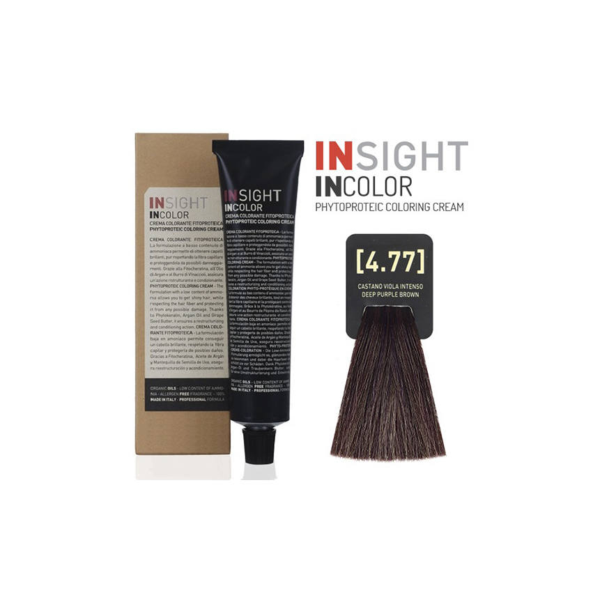 insight-incolor-4.77-cream-100ml کرم رنگ مو شماره 4.77 این کالر اینسایت 100ml