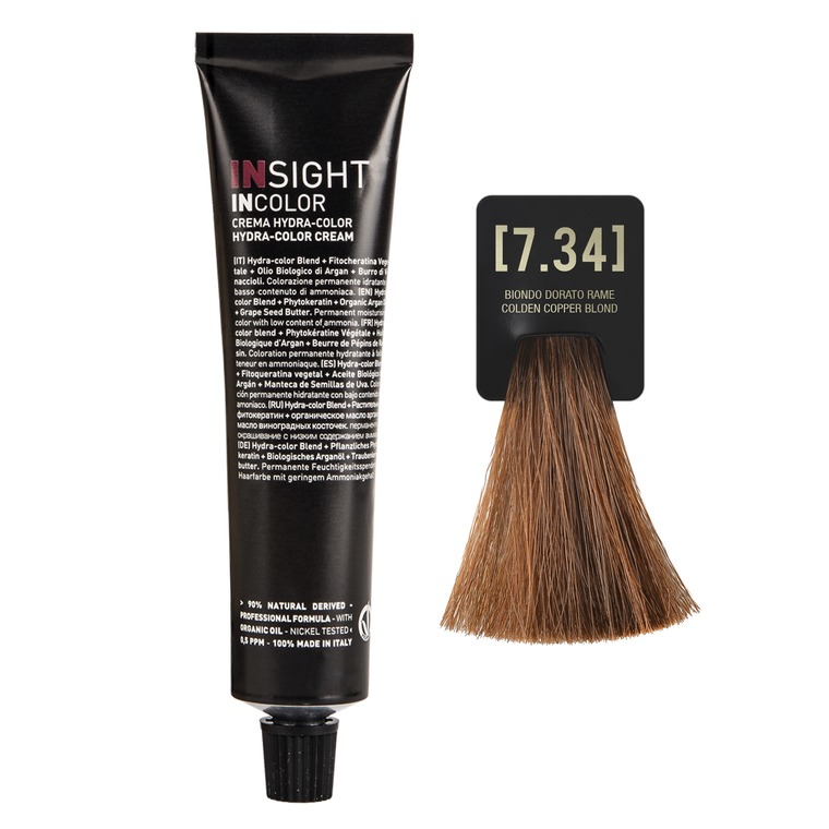 insight-incolor-7.34-hair-color-cream-100ml کرم رنگ مو شماره 7.34 این کالر اینسایت 100ml