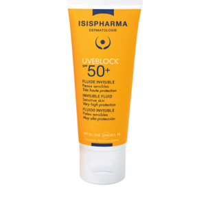 فلویید ضد آفتاب بی رنگ یووی بلاک آیسیس فارما SPF50+ 40ml