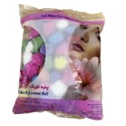 پنبه آرایشی توپک رنگی گل کاوه 100 گرم