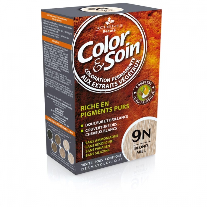color-soin-kit-hair-color-blond-color-9n-60ml کیت رنگ مو ثابت رنگ Blonds شماره 9N کالر اند سوان 60ml
