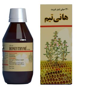 شربت ضد سرفه و خلط آور آویشن و عسل هانی تیم یاس دارو 120ml