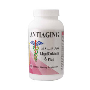 کپسول نرم لیکوئی کلسیم 6 پلاس آنتی ایجینگ 60 عددی