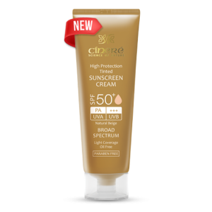 کرم ضد آفتاب رنگ بژ طبیعی فاقد چربی سینره SPF50+