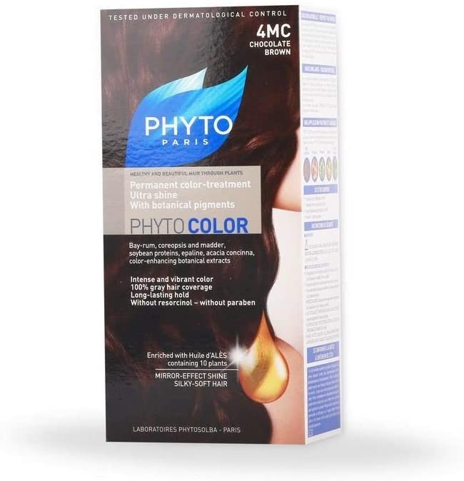 phyto-phytocolor- 4mc-chocolate-brown-pack رنگ مو شماره 4MC فیتو