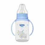 بطری شیرخوری پروپیلن دسته دار 744 وی بیبی 150ml