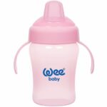 لیوان ضد قطره دسته دار تمام رنگی 775 وی بیبی 240ml