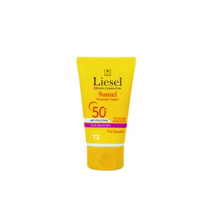 کرم ضد آفتاب رنگی T2 پوست نرمال و خشک سانسل لایسل SPF50+