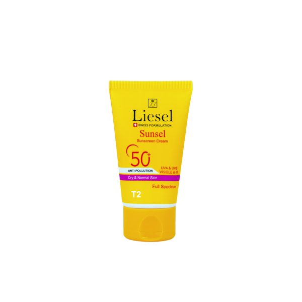 کرم ضد آفتاب رنگی T2 پوست نرمال و خشک سانسل لایسل SPF50+