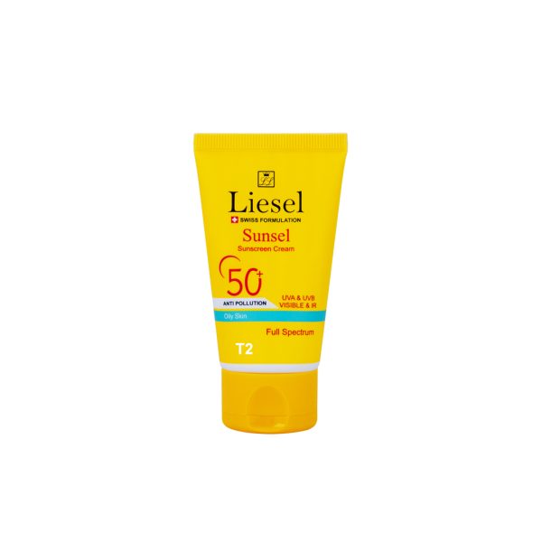 کرم ضد آفتاب رنگی T2 پوست چرب سانسل لایسل SPF50+