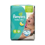 پوشک بچه Baby-Dry پمپرز سایز 6 بسته 19 عددی