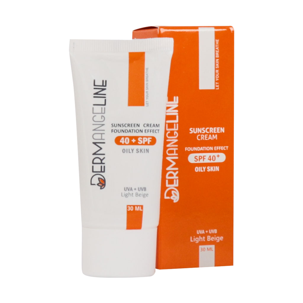 کرم ضد آفتاب +SPF 40 بژ روشن پوست چرب درم انجلین 30 میلی لیتر کرم ضد آفتاب +SPF 40 بژ روشن پوست چرب درم انجلین 30 میلی لیتر
