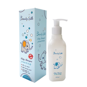 شامپو بچه سر و بدن بیوتی سیلک 250ml