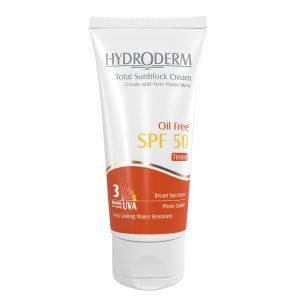 کرم ضد آفتاب فاقد چربی رنگی هیدرودرم SPF50