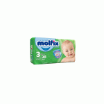 پوشک کامل سایز 3 مولفیکس 4 تا 9 کیلوگرم 38 عددی