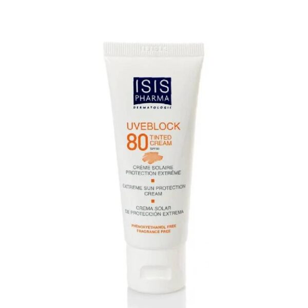 کرم ضد آفتاب SPF80 رنگی آیسیس فارما 40 میلی لیتر