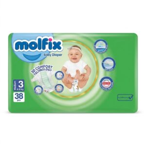 پوشک کامل سایز 3 مولفیکس (4 تا 9 کیلو) 38 عددی