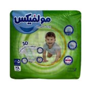 پوشک کامل سایز 5 مولفیکس (11 تا 25 کیلو) 28 عددی