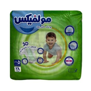 پوشک کامل سایز 5 مولفیکس (11 تا 25 کیلو) 28 عددی