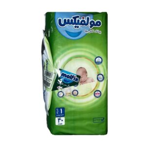 پوشک کامل سایز ۱ مولفیکس (2 تا 5 کیلوگرم) 40 عددی