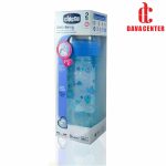 شیشه شیر رنگی ول بینگ 2+ چیکو 250ml آبی
