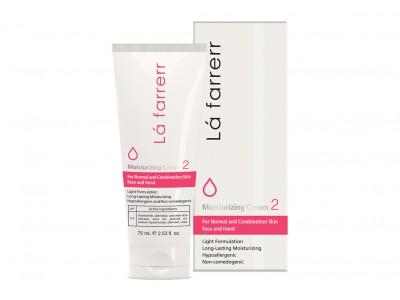 کرم مرطوب کننده و آبرسان دست و صورت پوست نرمال و مختلط لافارر 75ml