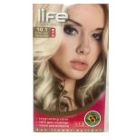 کیت رنگ مو زنانه شماره 10.1 لایف 60ml