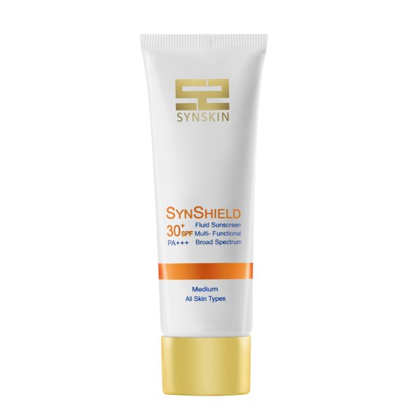 فلویید ضد آفتاب متوسط انواع پوست ساین شیلد ساین اسکین SPF30+