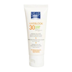 کرم ضد آفتاب بی رنگ کلین درم آیسیس فارما SPF30 در حجم ۴۰ میلی لیتر