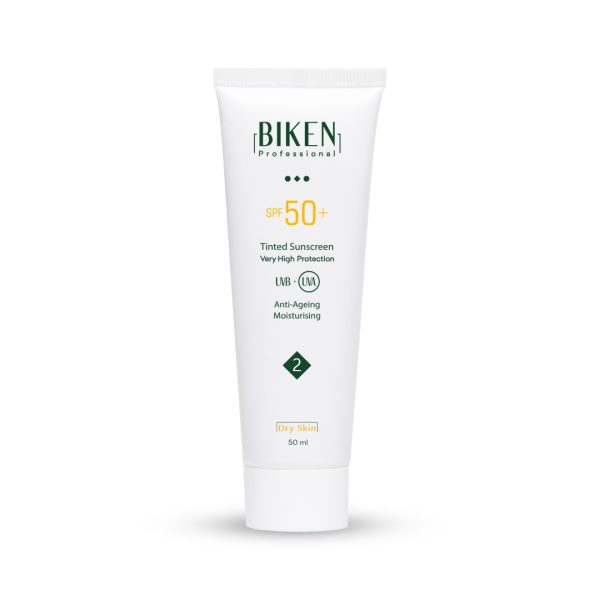 کرم ضد آفتاب رنگی پوست خشک بیکن SPF50+ بژ طبیعی