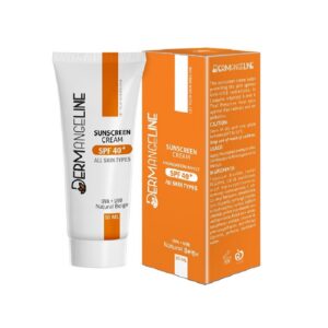 ضد آفتاب کرم پودری +SPF40 بژ طبیعی مناسب انواع پوست درم انجلین 30 میلی لیتر