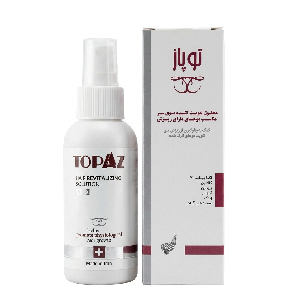 Topaz Hair Revitalizing Solution 100ml محلول تقویت کننده و ضد ریزش مو توپاز 100 میلی لیتر