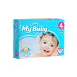 پوشک بچه مای بیبی سایز 4 بزرگ بسته 34 عددی