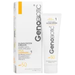 کرم ضد آفتاب SPF50 بی رنگ پوست چرب سانوژن 1 ژنوبایوتیک 50 میلی لیتر