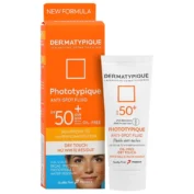 فلوئید ضد آفتاب روشن کننده +SPF 50 فاقد چربی درماتيپيک 40 میلی لیتر
