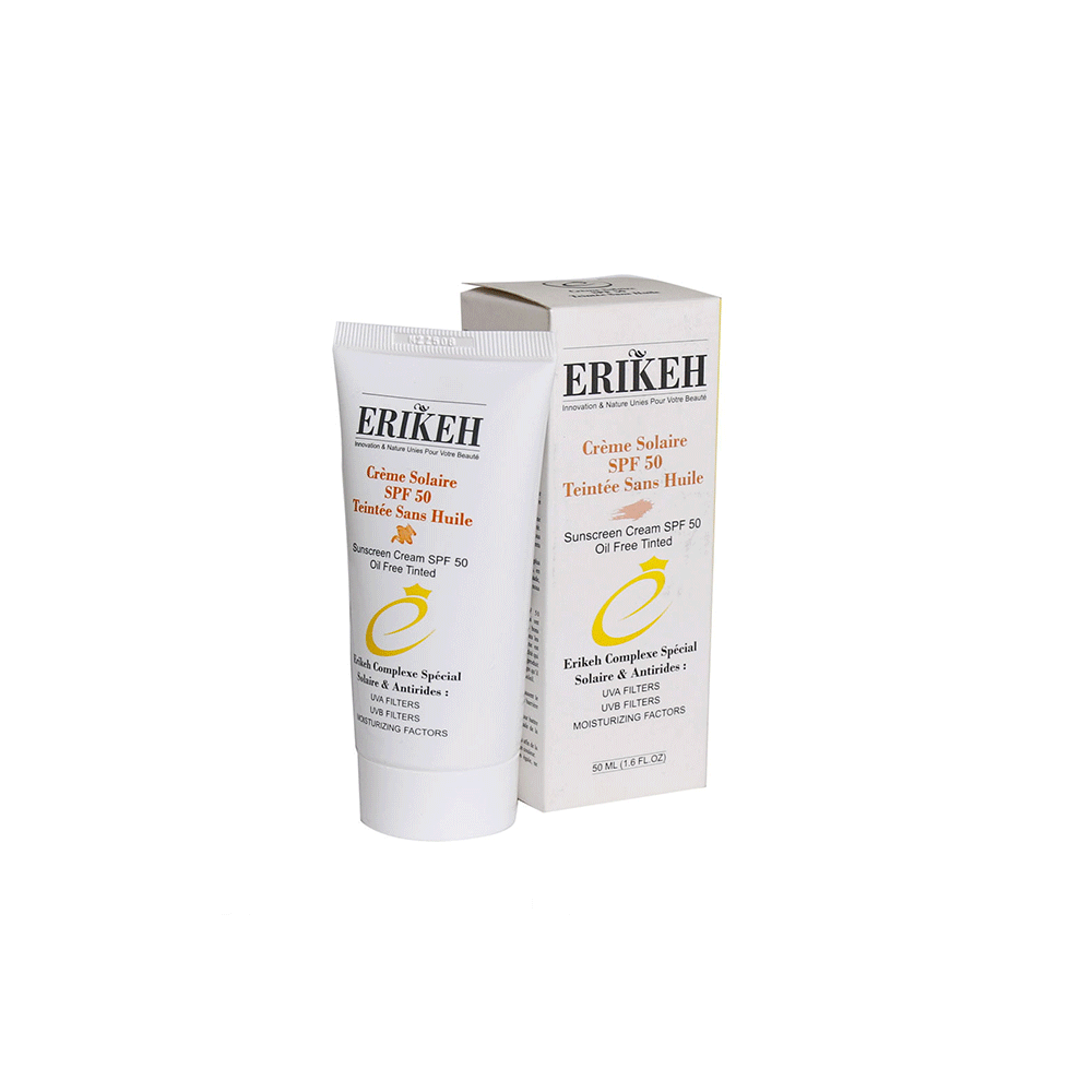 کرم ضد آفتاب فاقد چربی اریکه SPF50 بژ روشن مناسب پوست های چرب و دارای آکنه 50 میلی لیتر کرم ضد آفتاب فاقد چربی اریکه SPF50 بژ روشن مناسب پوست های چرب و دارای آکنه 50 میلی لیتر