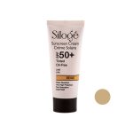 کرم ضد آفتاب رنگی سیلوژه فاقد چربی رنگ بژ +spf50حجم 40 ميلی ليتر