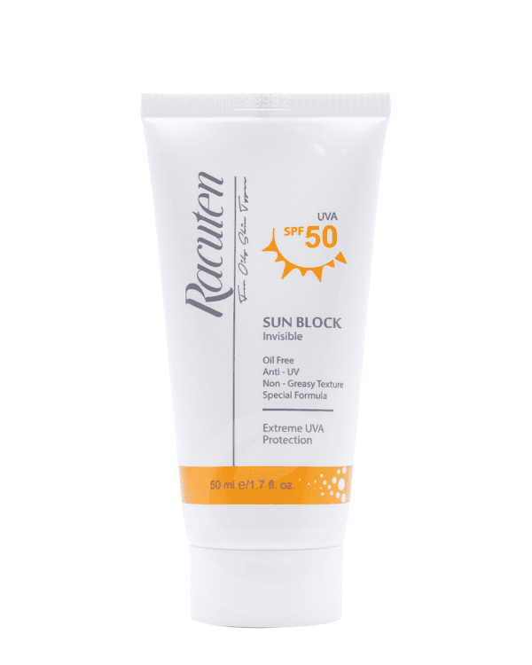 راکوتن کرم ضدآفتاب پوست چرب بي رنگ 50mlSPF50