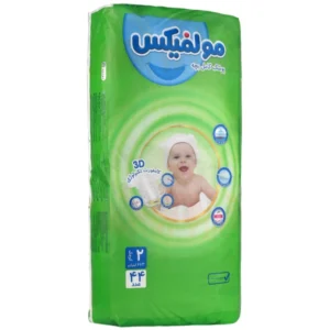 پوشک کامل سایز 2 مولفیکس (3 تا 6 کیلو) 44 عددی