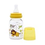 شیشه شیر مدل 1902 پیور طرح شیر جنگل ۱۲۵ میلی لیتر