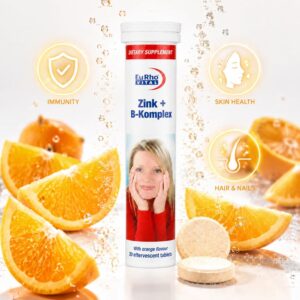 قرص جوشان زینک پلاس ب کمپلکس یوروویتال 20 عددی