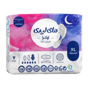 نوار بهداشتی خیلی نازک همیشه خشک سایز خیلی بزرگ مای لیدی 7 عددی