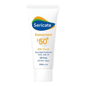 کرم ضد آفتاب بی رنگ سیلک تاچ SPF50 سری کیت 40 میل